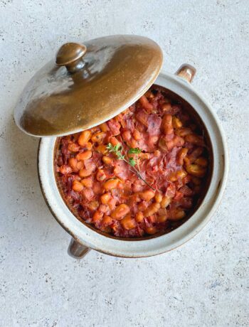 Gebackene Bohnen in Tomatensauce